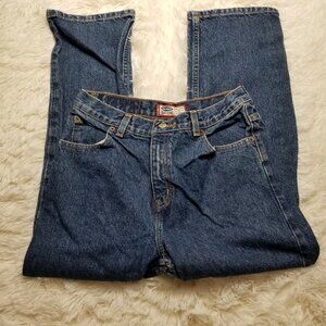 Old Navy Boys Blue Jeans Loose Fit Size 12 100% Cotton Excellent Condition